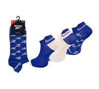 Reebok Unisex-Socken, niedrig, bequem, Baumwolle, atmungsaktiv, zum Gehen, Sport, Fitness, Alltag, waschbar, niedriger Schnitt, 3 Paar, Größe 37/39, Sky, himmelblau, 37-39