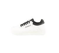 Reebok Unisex's Club C Megacourt Tennis Shoes, White Chalk Black, 36.5 EU