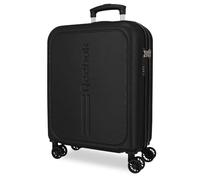 Reebok Valley Kabinenkoffer, schwarz, 40 x 55 x 20 cm, harter ABS-Kunststoff, 37 l, 2,8 kg, Handgepäck