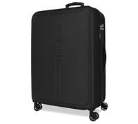 Reebok Valley Koffer, mittelgroß, Schwarz, 46 x 65 x 25 cm, harter ABS-Kunststoff, 56 l, 3,16 kg