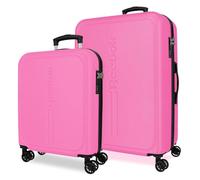 Reebok Valley Kofferset, Rosa, 55/65 cm, ABS, 93 l, 5,65 kg, Handgepäck