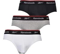 Reebok - "Wiggins" Slips für Herren, Sport (3er-Pack) (Schwarz/Grau meliert/Weiß) XL
