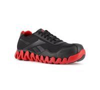 Reebok Work Zig Pulse Work Sneaker CT Herren Oxford, Schwarz/Rot, 47 EU