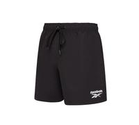 Reebok Yale Herren-Badeshorts | Leichte und atmungsaktive Polyester-Badeshorts, schnelltrocknend | Badehose für Herren zum Schwimmen, Schwarz, S