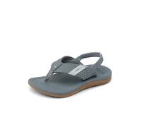 REEF Boy's Little Santa Ana Flip-Flop, GRAU, 7 Toddler