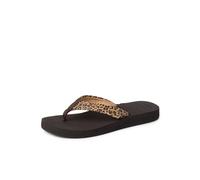 REEF Cushion Breeze Damen-Flip-Flop, ultraweiches gepolstertes Fußbett, Fußgewölbeunterstützung, Leopard, 7