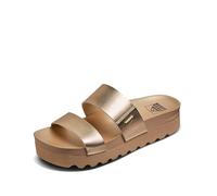 Reef Cushion Vista Hi Damensandale, modisches Plateau, Fußgewölbeunterstützung, ultra-weiches gepolstertes Fußbett, Golden Hour, 7