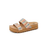 Reef Cushion Vista Hi Plateau-Sandalen für Damen, Beachy Woven, 9.5