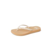 Reef Damen-Flip-Flop, Ginger Beach, weicher gewebter Riemen, Creme/Hellbraun, 36 EU