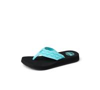 REEF Damen Sandy Flip-Flop, Schwarz/Blau, 43 EU