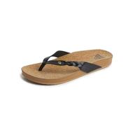 Reef Damen Zehensandale Cushion Court Twist, Black, 38 EU