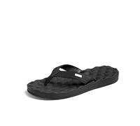 Reef Dreams Damen-Flip-Flop, Memoryschaum-Fußbett, Kunstleder, Satinfutter, Schwarz/Schwarz, 41 EU