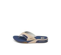 REEF Fanning Men's Bottle Opener Flip Flop, Arch Support, Durable Outsole, Water Friendly, Tan/Navy/Tan, 39 EU