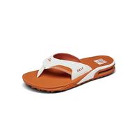 Reef Fanning Pregame Herren-Flip-Flops, Schwarz/Rot, wasserfreundliche Sandalen, Weiß / Orange, 40 EU