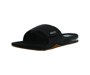 Reef Fanning Slide/Mens Sandals/ black/silver 11