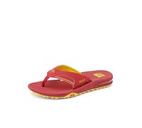 Reef Herren Fanning Pregame Flipflop, Rot/Gelb, 42 EU