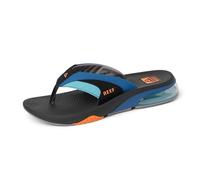REEF Herren-Sandalen, Fächer+, Blau-Schwarz-Orange, 7