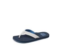 Reef Herren-Sandalen, Twinpin, Hellbraun/Grau, Grau/Marineblau, 45 EU