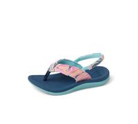REEF Mädchen Kleinkind/Little Kid Santa Ana, Marineblau/Aqua Multi, 11 Little Kid