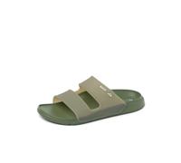 REEF Oasis Double Up Men's Waterproof Slide Sandal, Soft and Supportive Molded Footbed, Stein, 45 EU