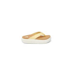 Reef Plateau-Zehentrenner "Cushion Bondi" in Gelb - Größe 41 | Damen Sandalen