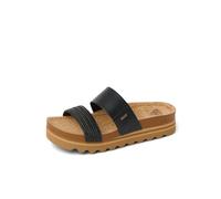 Reef Plateausandalen Damen Cushion Vista HI, Black Braid, 40.5 EU