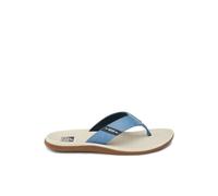 Reef Santa Ana Mens Flip Flop, Arch Support, Water Friendly, Non Marking Outsole, Oat/Blue/Gum, 14