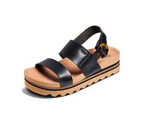 Reef Women's Vista Hi Buckle Sandal, Black/Tan, 7 Damen, Schwarz/Braun, UK-Größe 5