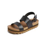 Reef Women's Vista Hi Buckle Sandal, Black/Tan, 7 Damen, Schwarz/Braun, UK-Größe 5