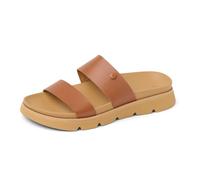 REEF Womens Vista Luxe Thea Platform Sandal, Vegan Leather Strap, Ultra Cushion Footbed, lederbraun, 9.5