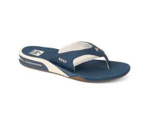 Reef Zehensandalen Fanning+ (integrierter Flaschenöffner) navyblau/oat Herren, Größe Euro (US) 43 (10)