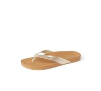 Reef Zehentrenner Sandale Damen Cushion Bounce Court, Tan/Champagne, 40.5 EU