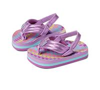 Reef Zehentrenner Sandale Mädchen Little Ahi, Lavender Hearts, EU 19
