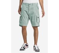 Reell Jeans City Cargo Baby Cord Short - Aqua Grey 32 w Grün