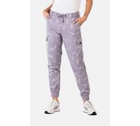 Reell Damen Cargohose Reflex Women Rib Cargo 2111-002-01-001 Script Camo Purple Grey-M