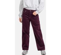 Reell Damen Jeanshose Women Chloé Baggy 2108-003-01-001 Burgundy Cord-29