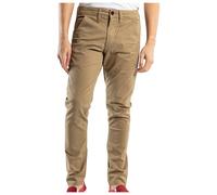 Reell Chinohose – Flex Tapered Chino – Freizeithose – Beige (Dark Sand), Größe 36/32