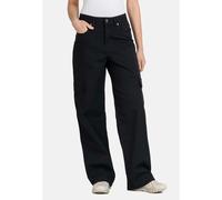 REELL - Mia Cargo Deep Black - Hose - Schwarz - W26 / L32 - 98% Baumwolle, 2% Elastan Schwarz W26 / L32
