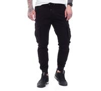 REELL - Reflex Rib Cargo Black - Hose - Schwarz - M / L34 - 98% Baumwolle, 2% Elastan Schwarz M / L34