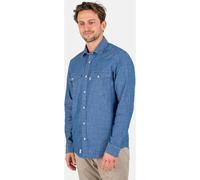 Reell T-Shirt Western Shirt 1302-057-22-006 Mid Blue Wash-L
