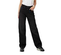 Reell Women Betty Baggy, Jeanshose für Damen, Boyfriendhose Black Wash Größe 29