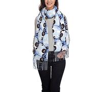 ReesEt Damen-Schal mit Fransen, Cartoon-süßes Schaf, groß, weich, Kaschmir-Gefühl, Tücher, leichte Stola, 197 x 72 cm