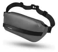 REETEE Bauchtasche Gürteltasche Herren Damen Wasserdicht Hüfttasche Klein Brusttasche Sling Bag, Multifunktionale Fanny Pack mit Verstellt für Laufen Fitness Wandern Hundespaziergänge (dunkelgrau)