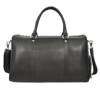 Reeve Herren-Reisetasche aus echtem Leder mit Schulterriemen, Schwarz , 44 X 27 X 20 Cm, Reisetasche