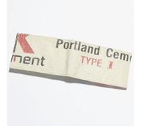 REFISHED fair fashion Börse 'MINI WALLET' - upcycelte Zementsäcke #cement Beige-schwarz-rot