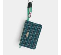 REFISHED fair fashion Täschchen 'BAG-IN-BAG TWEED' (S) - upcycelte Fischfuttersäcke #TWEED petrol-grün