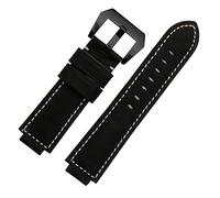 REFKIT Echtes Lederarmband for Herren for Timex for T49859 for T2N720 | T2p141 for T2n722 for 723 for 738 for 739 Armband (Color : Black-black, Size : 24-16mm)