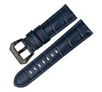 REFKIT Uhrenarmband aus echtem Leder 22mm 24mm 26mm Mode blau Uhrenzubehör for Panerai Uhrenarmband (Color : Blue BB, Size : 26mm)