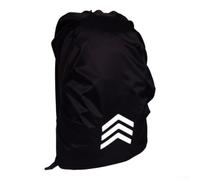 Reflective Backpack Rain Cover 8-17L Waterproof Night Safety(L) | Wide reflective tape, night visibility, safety for cycling, 8-17L capacity, lightweight polyester