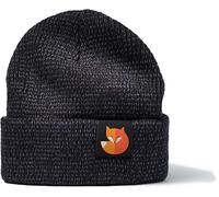 Reflektierende Mütze für Kinder: Fuchs Web-Label - Fox Tiere Wald Outdoor Sport - Strickmütze Wintermütze Beanie Geschenk für Junge-n & Mädchen - Reflex-Mütze Reflektor Sichtbarkeit Sichtbar (Navy)
